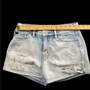 KanCan Light Blue Distressed Jean Shorts